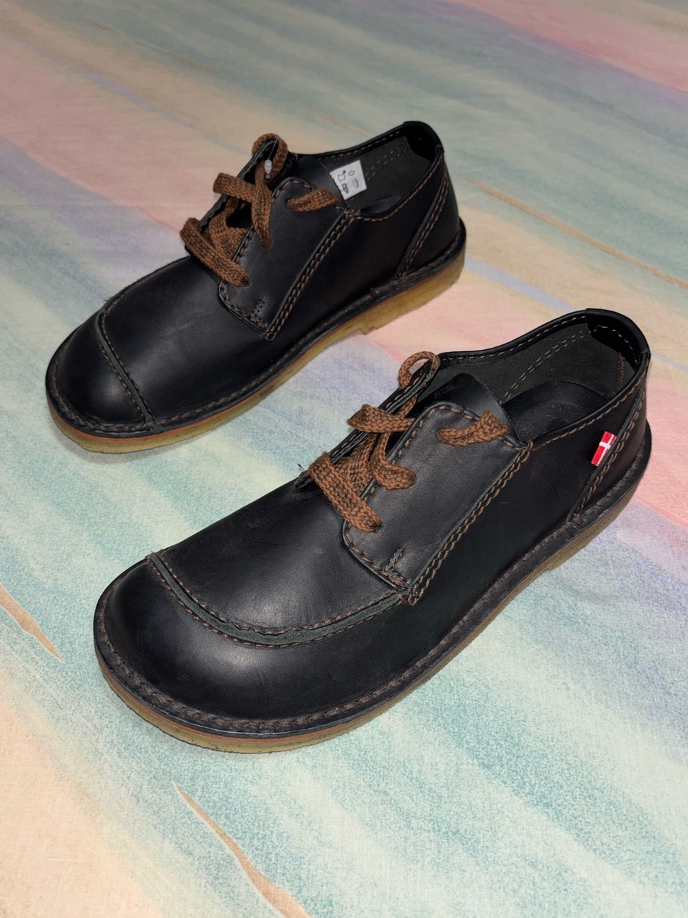 Duckfeet Fyn Black Leather  Shoes Made In Denmark size 44